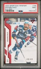 2022-23 SportZoo Eduard Sale RC #195 RED /49 Brno Tipsport ELH PSA Mint 9 POP 1