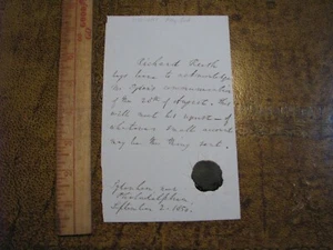 Richard Rush Madison Attorney General Signed Letter 1850  - Picture 1 of 2