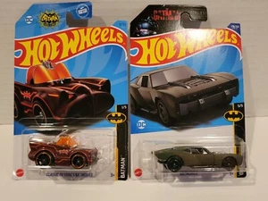 HOT WHEELS Batman Classic Series Batmobile & The Batman Batmobile Diecast Cars - Picture 1 of 5