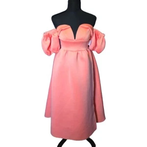 Vestido sin tirantes coral ASOS 4 NUEVO CON ETIQUETAS coqueta romántica euro verano boda fiesta - Imagen 1 de 6