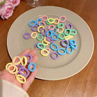 100 Pcs Kids Elastic Hair Bands Girls Sweets Scrunchie Rubber Band For Chil@~@