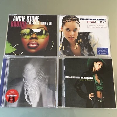 Alicia Keys CD 4 LOT: SEALED KEYS II , IMPORT Fallin & Brotha, Songs In A Minor - Image 1 of 4
