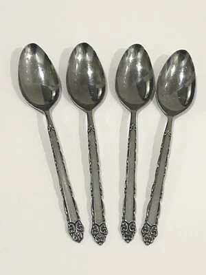 Ecko Eterna Mary Ellen Teaspoons Spoons, Set Of 4 Excellent - Image 1 of 4