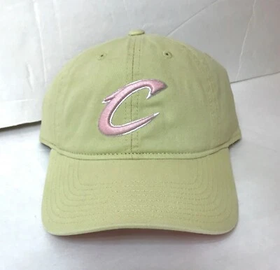 $28 CLEVELAND CAVALIERS SOMBRERO PAPÁ Beige Crema Rosa Letra C Relajado Mujer ADULTO Foto 1 de 3