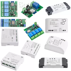 Smart Remote Control Wireless WiFi Switch Relay Module 1/2/4CH DC7-32V/AC85-250V - Picture 1 of 31