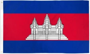 "CAMBODIA" 3x5 ft flag polyester banner sign Asia UN United Nations - Bild 1 von 8