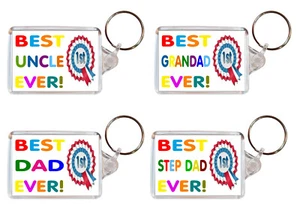 Various Best Ever - Double Sided Large Keyring Fun Birthday Xmas Gift/Presents - Picture 1 of 8