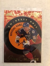 1995-96 Brett Hull Leaf Fire On Ice Insert 9 # 9583/10,000🔥🔥🔥🔥