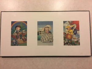 Betty Boop Wizard Of Oz, Don't Give A Boop & Around The World Framed Postcards - Bild 1 von 7