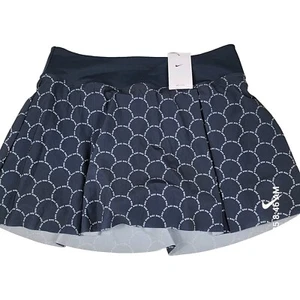 Nike Women's XL Dri-Fit Advantage Repeat Print Tennis Skort Black New Activewear - Picture 1 of 6