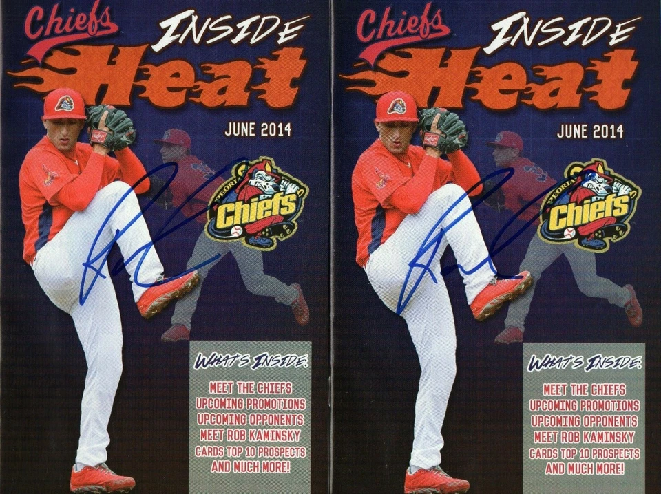 Rob Kaminsky Signed Autographed Minor League Program Chiefs Cardinals QTY - Image 1 of 1