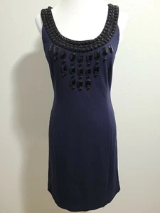 BOSTON PROPER Women's Dress Sleeveless Scoop Neck Stretch Embellished.Size XS - Picture 1 of 12