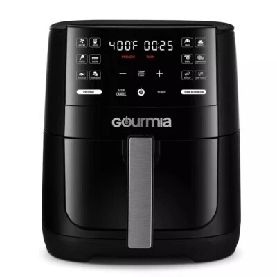 Gourmia 6-qt. Air Fryer - 12 One-Touch Cooking Functions include a variety - Image 1 of 4