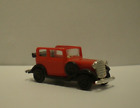 Vintage Zachodnioniemiecki Brekina HO 1:87 Czerwony Opel P4 Open Top Car (BC)