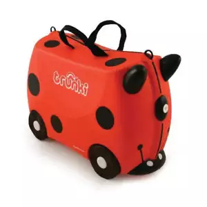 Trunki Lightweight Ride-on Luggage Kids Toddlers Travel Suitcase Harley Ladybug - Picture 1 of 1