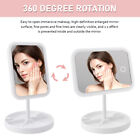 USB Rechargeable Rectangle Portable 3 Modes Dressing Table LED Makeup Mirror