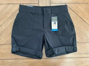 Eddie Bauer Women's Stretch UPF 50 Rolled Hem Bermuda Short , Black, Size 10 - Picture 1 of 4