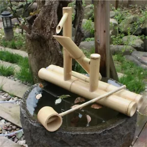 Bamboo Accents Zen Garden Water Fountain Kit Adjustable Spout includes Pump - Picture 1 of 14