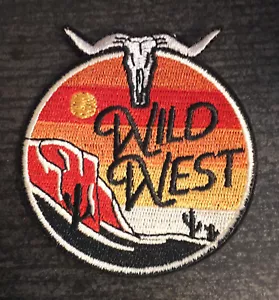 Wild West Aufnäher Patch Western Longhorn - Bild 1 von 1