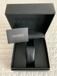 Original Movado Uhr Präsentationsbox Geschenkbox Bedienungsanleitung LEER 5"x3" - Bild 1 von 4