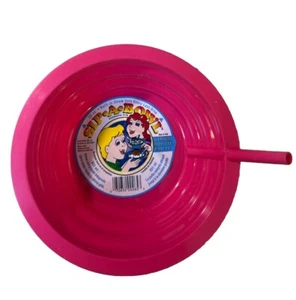 Arrow Sip-A-Bowl 22oz Pink Built-in Straw Dishwasher Safe Excellent Condition!!! - Picture 1 of 3