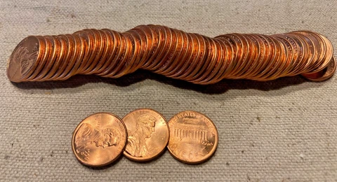 1996 D Lincoln Memorial Cent Unc MS Roll Uncirculated Cover