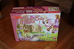 Fairy Tale Castle Floor Puzzle 48 Pieces Melissa and Doug MINT COMPLETE
