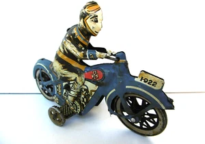 JOUET TÔLE LITHOGRAPHIÉE MOTO RICOH ANNÉES 60 BON ÉTAT L 17 cm - Picture 1 of 1