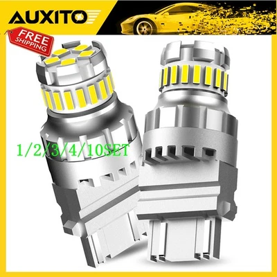 AUXITO 3157 3156 CANBUS LED Bombilla Inversa de Respaldo Blanca Sin Errores 1~10 Juego Foto 1 de 4