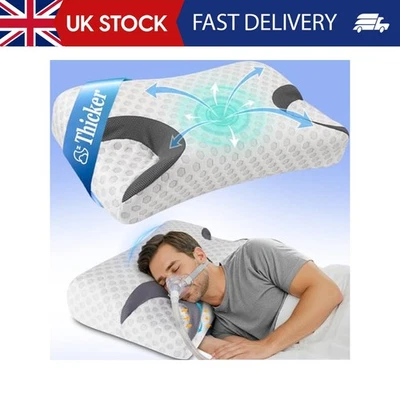 HYDOMI King Size-CPAP Memory Foam Pillow for Side Sleeper, Sleep Apnea Pillow for Sleep