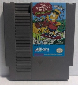 The Simpsons Bart VS The Space Mutants Nintendo NES Video Game Cartridge