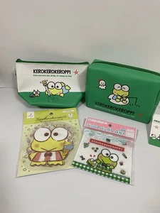 Kerokerokeroppi Makeup bags cosmetic Case small Sanrio Gift Set of 4 - Picture 1 of 8