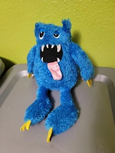 Rare Manhattan Toy Co. Plush Stuffed Toy Blue Monster And Me 2010 13"  - Picture 1 of 8