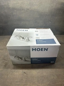Grifo de baño Moen Adler 84603SRN de dos manijas con desagüe emergente - Imagen 1 de 6