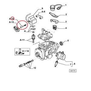 VITE POMPA INIEZIONE FIAT PALIO - ALFA 155 - LANCIA DELTA ORIGINALE 9947932 - Picture 1 of 1