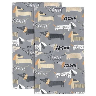 Linda Toalla de Mano Dachshund para Baño Juego de 2 Toallas de Baño de Mano Suave Absorbente... Foto 1 de 4