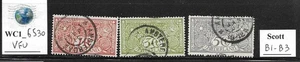 WC1_6530. NETHERLANDS. 1906 TUBERCOLOSIS semi-postal set. Scott B1-B3. Used - Picture 1 of 1