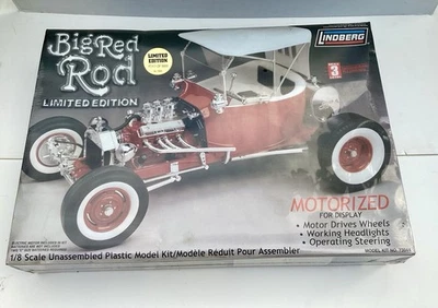 Lindberg Big Red Rod T Bucket 1/8 Scale Model Kit #73044 NEW/Sealed  1999 - Image 1 of 4