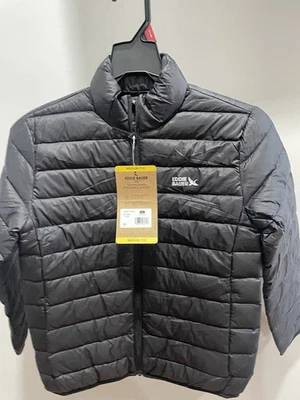  Chaqueta de plumón Eddie Bauer juvenil empacable mediana 7/8 negra nueva con etiquetas Foto 1 de 3
