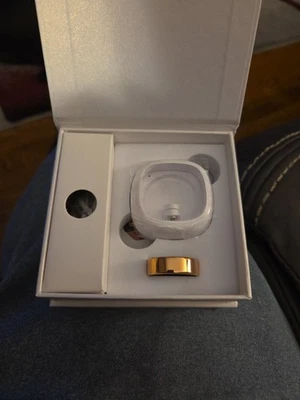 NOVO Smart Ring rastreador de saúde/fitness unissex ouro rosa - Imagem 1 de 4