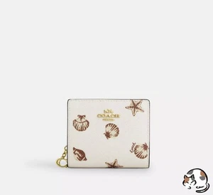 Cartera Coach a Presión Estampado de Concha CBO73 IMCAH Mujer Cartera Auténtica Japón Outlet - Imagen 1 de 2
