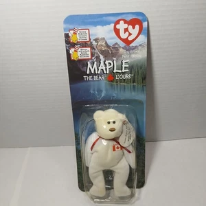 Maple The Bear 1999 McDonalds Ty Beanie Baby SEALED IN BOX - Picture 1 of 3