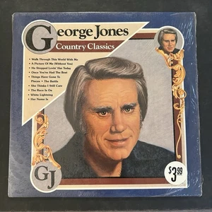 George Jones – Country Classics LP (1983, CSP/CBS Records) Shrink Wrap - Imagen 1 de 2