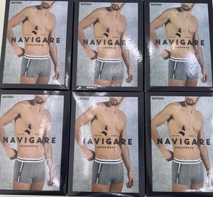 6 Boxer Uomo 7 XXL in Cotone bielastico Navigare Colori Assortiti - Foto 1 di 2