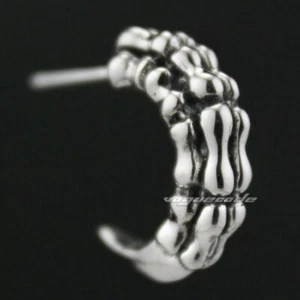 925 Sterling Silver Dragon Claw Stud Earring Charms Jewellery 8M015C - Picture 1 of 9