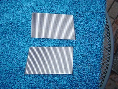 1967 BUICK SKYLARK GS GRAN SPORT HOOD SCOOP  ORNAMENT INSERTS AS NOS PAIR - Image 1 of 4