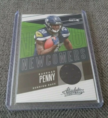 Rashaad Penny - 2018 Panini Absolute Football - Rookie Jersey Patch Card - Image 1 of 2