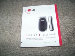 Téléphone portable portatif LG UX145 Guide de l'utilisateur - Photo 1 sur 1