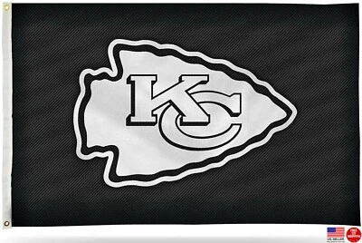 Chiefs FLAG 3X5 Kansas City Banner Football New Man Cave Flags USA - Image 1 of 4