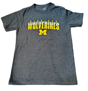 Michigan Wolverines Boys Medium (8-10) Blueish/Gray Short Sleeved T Shirt - Picture 1 of 3